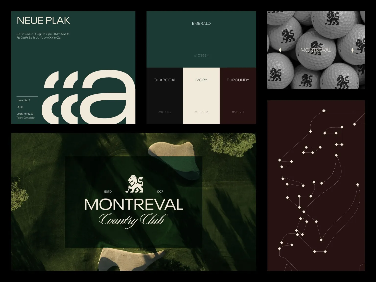 Montreval heritage country club brand identity