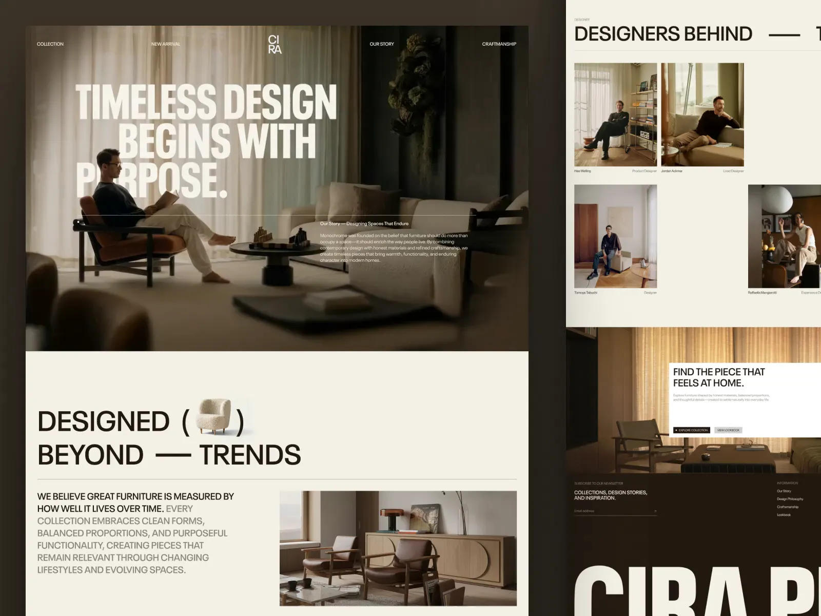 Cira brand and website design