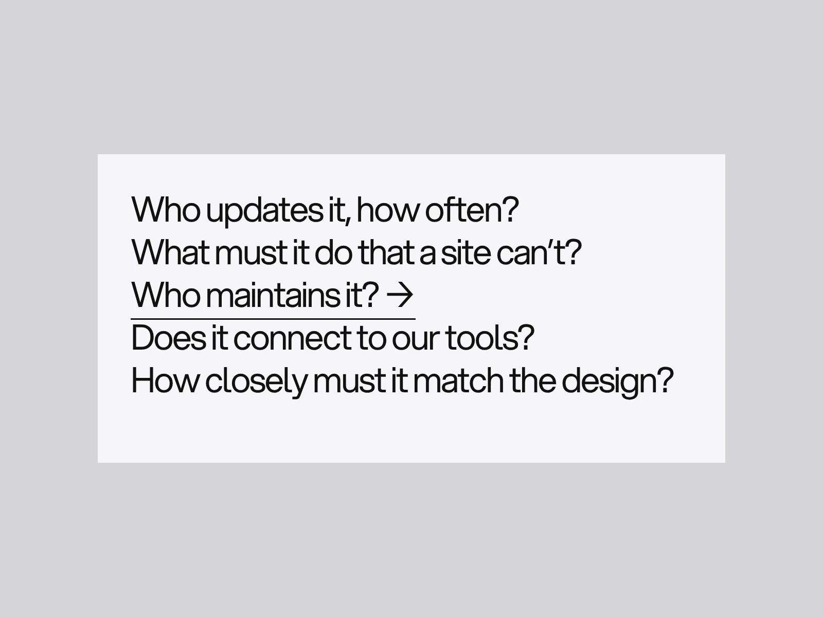 Five questions to ask before choosing a platform.